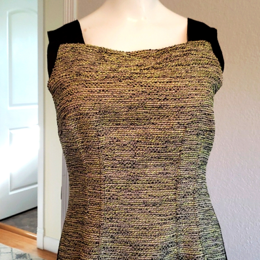 Fitted dress.